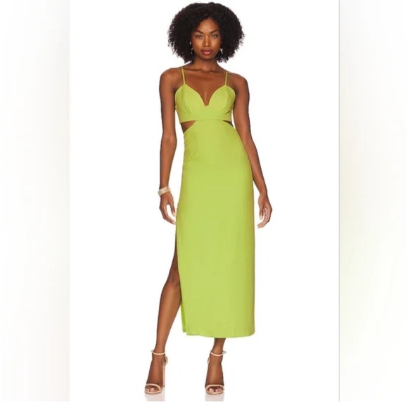 Bardot Martini Midi Dress - 4 Limoncello